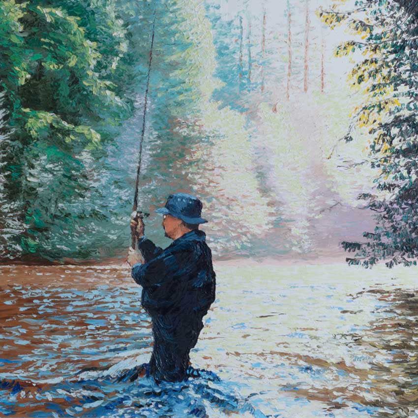 Morning Light River Fly Fishing Jack Gibson Fine Art